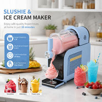 Machine à slush 2 en 1, machine à slush et à glace molle pour usage domestique et petites entreprises, CE&CB, machine à boissons glacées automatique 1,8 L
