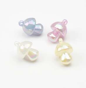 Vendita calda di perline in resina di cartone animato con perline in acrilico a forma di fungo ciondoli braccialetti portachiavi Slime che fanno fornitore - Product Image 5