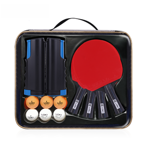 Loki High-quality Table Tennis Racket Set <strong>Custom</strong> <strong>logo</strong> 4 Rackets 6 <strong>Balls</strong> with <strong>Net</strong> Table Tennis Racket - Product Image 2