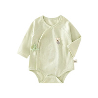Ropa de Bebé Niña Recién Nacida, Mono Triangular de Tela Modal Personalizada, Mono Triangular con Estampado Animal para Primavera y Otoño