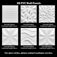 Panel dinding eksterior PVC 3D, desain Modern putih 3D latar belakang Sofa tahan air untuk dekorasi rumah