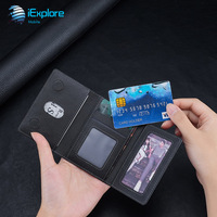 Étui de téléphone magnétique IExplore N52 avec aimant puissant, étui en cuir PU avec poche magnétique, 6 emplacements pour cartes pour iPhone 16 Pro 16 Pro Max