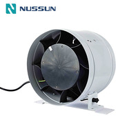 Moteur EC 4/5/6/8/10/12'' pour serre hydroponique, ventilateur en ligne EC pour serre, ventilateur à roulement à billes robuste, lames en plastique IPX4
