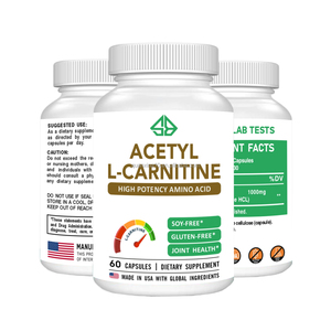 อาหารเสริมแอล-คาร์นิทีน 1000 มก. สำหรับผู้ใหญ่ ช่วยเผาผลาญไขมัน ควบคุมพลังงานยามค่ำคืน สารสกัดสมุนไพร 60 แคปซูล - Product Image 2
