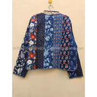 Veste d'été pour femme en coton matelassé à imprimé floral de tigre, col en V, respirante, fabriquée à la main en Inde, de qualité supérieure