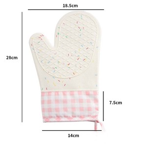 Gants en coton résistant à la <span class=keywords><strong>chaleur</strong></span> en silicone pour la cuisson et le nettoyage de l'application du <span class=keywords><strong>barbecue</strong></span> - Product Image 6