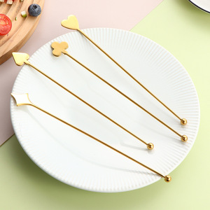 Varillas Mezcladoras de Acero Inoxidable 304, Cucharas Largas para Mezclar Cócteles, Agitadores Creativos para Bebidas, para Té con Leche, Café - Product Image 3