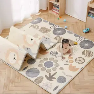 Klappbare Schaum-Spielmatte für Babys und Kleinkinder, wasserdichte umdrehbare Raupenmatte für Baby Indoor Outdoor Bodenmatte