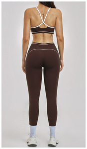 Nuevo Conjunto Deportivo de Yoga para Mujer, Personalizado, con Sujetador Deportivo y Leggings, Suave, Elástico, Cómodo, para Entrenamiento, Gimnasio y Fitness - Product Image 5