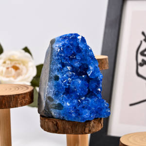 Cristal Azul Aura, Clúster de Cuarzo Natural, Gema Curativa, Espécimen Mineral, Decoración para el Hogar, Piedra Energética Reiki, Venta al por Mayor - Product Image 6