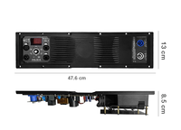 Veeter HDL20 20A Dual 10-Inch Speaker Aktif Dua Arah untuk Panggung Luar Ruangan Sistem Audio Profesional DJ Kabinet Plastik 8 Ohm