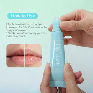 Mascarilla Labial Suavizante de Etiqueta Privada OEM ODM, Prepara los Labios Ásperos para el Color de Labios, Efecto Refrescante de Mentol, Celulosa Vegetal, Suave y Delicada, Desprendible - Product Image 2