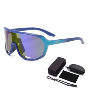 نظارات رياضية كبيرة الإطار من ليير للدراجات، نظارات واقية من الرياح، نظارات شمسية عالية الدقة مضادة للأشعة فوق البنفسجية 400 للاستخدام الخارجي للرجال والنساء - Product Image 1