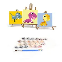 Набор для рисования картин по номерам - животные для детей
