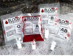 ถุงเลือดสำหรับดื่มถุง IV ถ้วยเครื่องดื่มฮาโลวีนปาร์ตี้ภาชนะบรรจุเครื่องดื่มสำหรับแพทย์พยาบาลจบการศึกษาแวมไพร์อุปกรณ์ปาร์ตี้ - Product Image 3