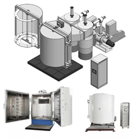 Machine de revêtement PVD fabriquée en Chine, machine de placage au chrome par pulvérisation, équipement sous vide pour bijoux et décorations de Noël