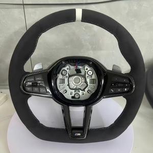 <span class=keywords><strong>Volant</strong></span> en cuir Nappa de qualité supérieure pour G20 G30 G22 G80 M-Sport, surpiqûres personnalisées, Série 3 X5 Série 6, fond plat type D - Product Image 6