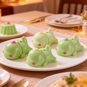 Cute Cartoon Dragon Pudding Mold Silicone Baking Cake Mold For DIY Desserts Animal Shape Mousse Chocolate Mold 2 Pieces - Product Image 3