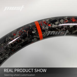 Volante Deportivo Personalizado de Fibra de Carbono Forjado Rojo para Modelos <span class=keywords><strong>Hyundai</strong></span> N, Elantra N <span class=keywords><strong>GT</strong></span> Hatchback, I30N, I20N Fastback N <span class=keywords><strong>Line</strong></span> - Product Image 4