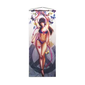 Wholesale Ink-jet Printing Custom Poster Japanese Wall Tapestry Anime Wall Scroll