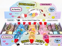 Jouet à presser en silicone transparent Ducky, étrangement apaisant