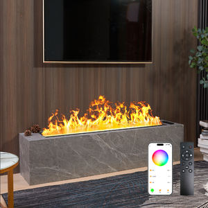 Cheminée élégante et luxueuse à effet de brouillard, flammes LED dynamiques, un choix privilégié pour l'ameublement de la maison - Product Image 5