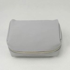 Doux Mattel en cuir Pu Gris voyage Personnalisé maquillage cosmétique sac - Product Image 6