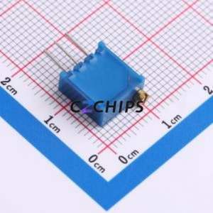 Resistencia Ajustable/Potenciómetro 3296W-1-105LF, Componente de Orificio Pasante (THT)-3P, 9.5x4.9mm, Resistencia de 1mOhm, 10%, 500mW, 250ppm ℃ - Product Image 2