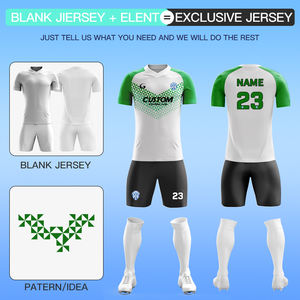 قميص كرة قدم أصلي سريع الجفاف مخصص، قماش جاكار للطباعة بالتسامي، زي تدريب كرة القدم للشباب مع طباعة رقمية Z025982 - Product Image 2