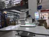 Machine à broder informatisée à tête unique WD-1201 500X800 pour broderie plate et sur vêtements avec fonction casquette