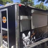 Remorque alimentaire commerciale robuste, unité de vente mobile pour sites touristiques et événements de carnaval