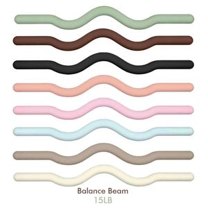 15Lb Bodybuilding Ergonomic Strength Training Non-Slip Silicone Curl <b>Chocolate</b> Brown Yoga Pilates Barbell Beam - Product Image 6