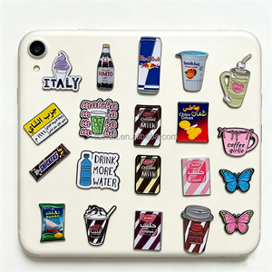 Épingles <span class=keywords><strong>en</strong></span> métal émaillé personnalisées Fan Shu, badges, autocollants, épingles à revers réutilisables pour la décoration de coques de téléphone, sacs à dos, vêtements - Product Image 1