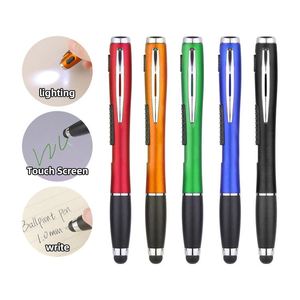 1.0mm Black <b>LED</b> Light Plastic Ballpoint Pen with Modern Design Customizable Logo Stylish Sports Body for Office/School Use - Product Image 3