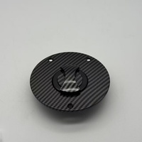 Tapa de Tanque de Combustible de Aleación de Aluminio sin Llave TERA de Alta Calidad para Motocicleta, Impresión Hidrográfica CNC, Montaje con Tres Tornillos