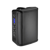 Altavoz Activo PA de 100W con Woofer de 8 Pulgadas, Entrada XLR/TRS, Eco, FM, MP3, Batería Recargable, para Guitarra y Ensayos de Banda