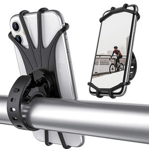 Support de téléphone portable en silicone rotatif 360, antidérapant, antichoc, pour vélo, guidon de moto - Product Image 1