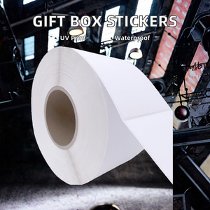 Etiquetas Adhesivas Transparentes Impermeables de Varios Tamaños para Cajas de Regalo, Etiquetas Personalizables para Empaquetado de Papel para Supermercados - Product Image 2