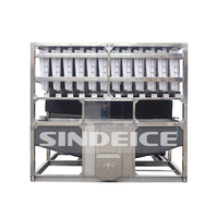 Machine à glaçons automatique industrielle 3 tonnes/24h, à économie d'énergie, pour l'industrie de la pêche, en acier inoxydable 304
