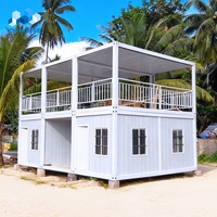 Maison préfabriquée mobile économique, bureau, appartement, dortoir, école, hôtel, maison modulaire préfabriquée en conteneur, 2 ou 3 étages