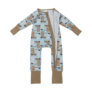 RTS, venta al por mayor, ropa para niños, NO MOQ, botas occidentales, mameluco para bebé, ropa de diseño de primavera y otoño - Product Image 2