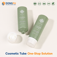 Tube cosmétique en plastique souple PE vide personnalisé vert 150 ml pour le lavage du visage, le sérum et la crème de soin – Emballage