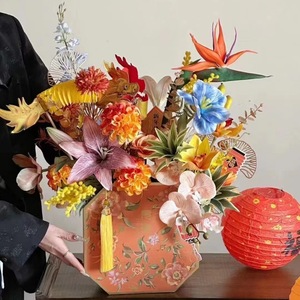 Arrangement de fleurs artificielles Jinxi, fleurs en soie réalistes, décoration de mariage et de maison, fabrication chinoise 00013 - Product Image 1