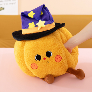 Peluche fantôme d'Halloween personnalisée en gros, animal en peluche citrouille sorcier, jouet doux et câlin pour vitrine de magasin de détail saisonnier - Product Image 2