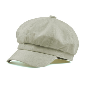 2024 nouvelle arrivée été meilleure qualité hommes et femmes coton chapeau plat nouveaux hommes personnalisé béret chapeau <span class=keywords><strong>luxe</strong></span> pour dames - Product Image 4