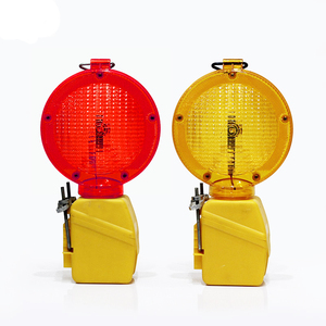 Feux de signalisation de chantier à LED rouge ambre, alimentés par batterie, pour barricades - Product Image 1