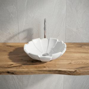 Lavabo de salle de bain de petite taille en céramique de luxe de qualité d'exportation, bon prix en provenance d'Inde - Product Image 6