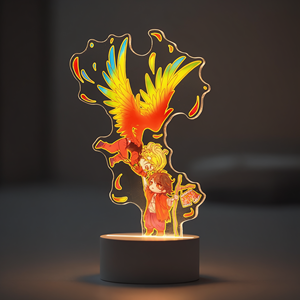 Lámpara LED de acrílico personalizada con diseño de anime, lámina de acrílico fundido, luz nocturna 3D, decoración de ambiente para dormitorio de fanáticos del <span class=keywords><strong>manga</strong></span>, impresión personalizada - Product Image 1