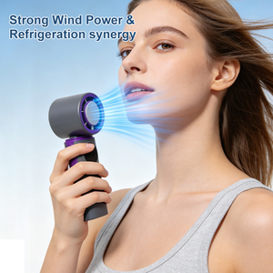 <span class=keywords><strong>Ventilateur</strong></span> portable rechargeable 12W 3600mAh à grande vitesse, mini <span class=keywords><strong>ventilateur</strong></span> de bureau facile à transporter avec fonction de refroidissement – Prix direct usine - Product Image 2