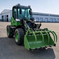 Traktor Pertanian Mini 4WD Articulated Wheel Loader Diesel dengan Quick Coupler untuk Pertanian dan Pembersihan Salju
